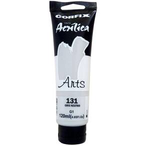 Tinta Acrílica Arts Corfix 120ml Cor Gris Neutro 131 G1