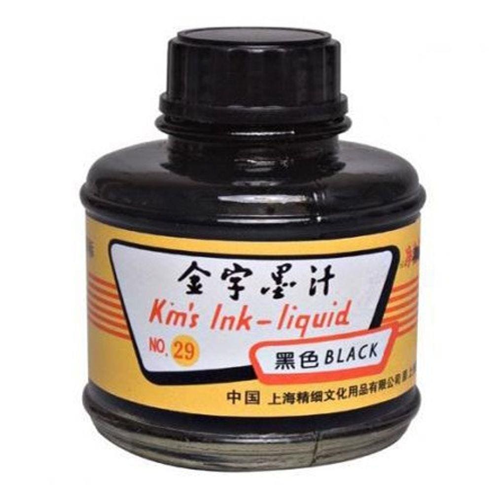 Tinta Nanquim Kin`s Ink-Liquid 60g Preto