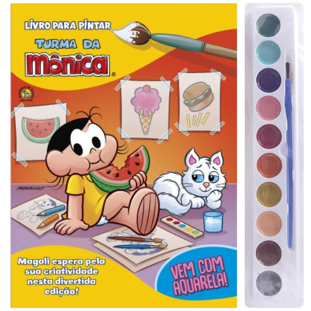Turma da Mônica Livro para Pintar - Magali