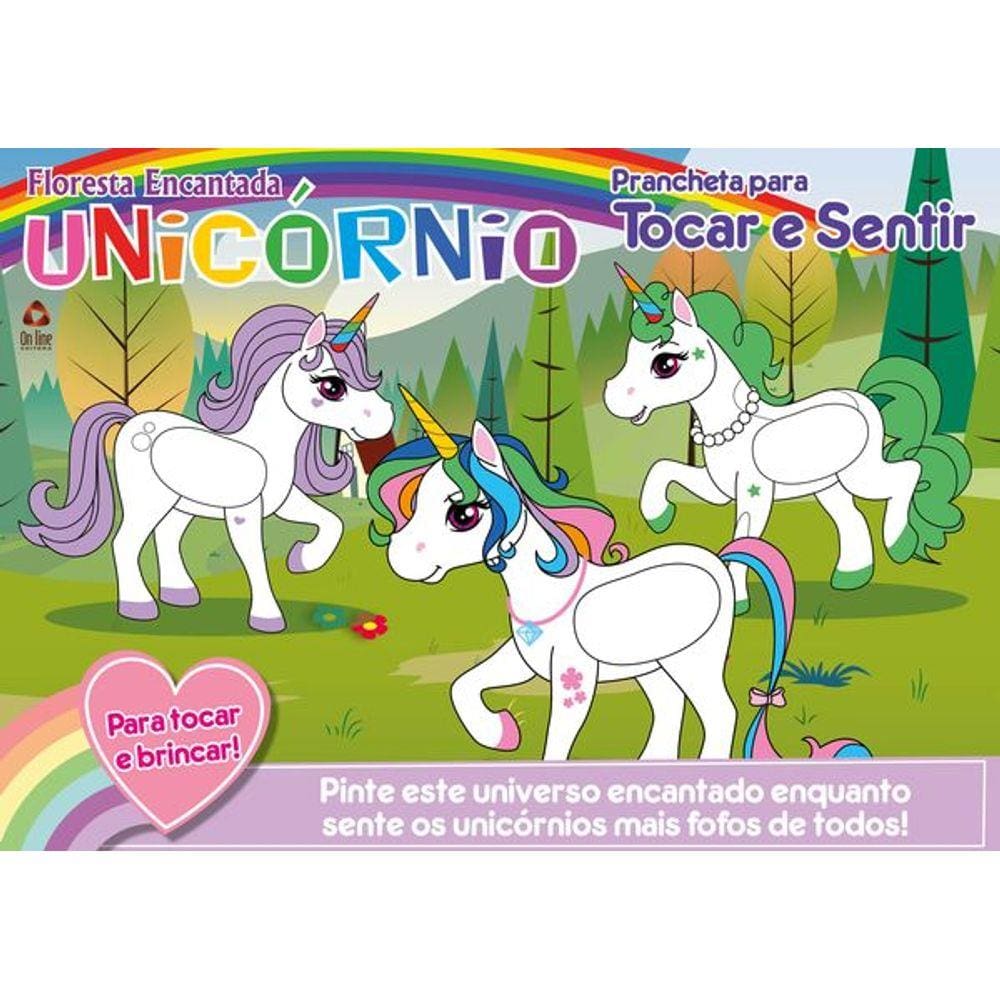 Unicórnios - Prancheta para Tocar e Sentir