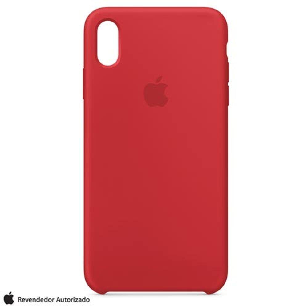 Capa Protetora para iPhone XS Max em Silicone Vermelha - Apple - MRWH2ZM |  Casas Bahia