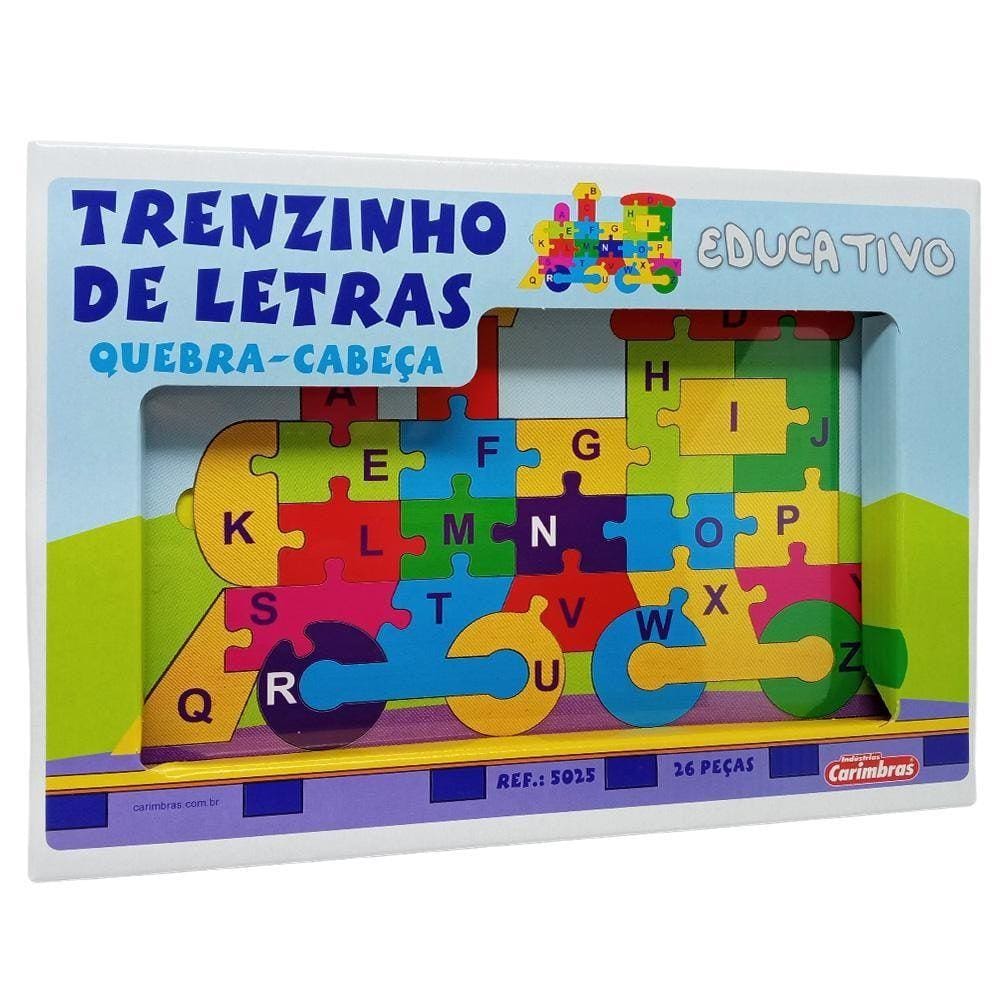 Quebra-cabeça (puzzle) 26 Peças Alfabeto Do A Ao Z