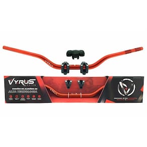 Guidão Vyrus Alto Fat Bar 28mm Com Protetor Espuma