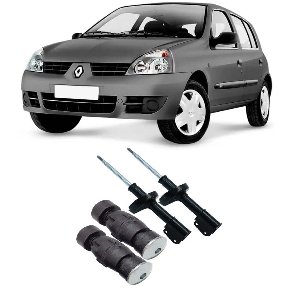 Amortecedor + Bieleta Renault Clio 16 Dianteira 1999 Até 2012 O Par