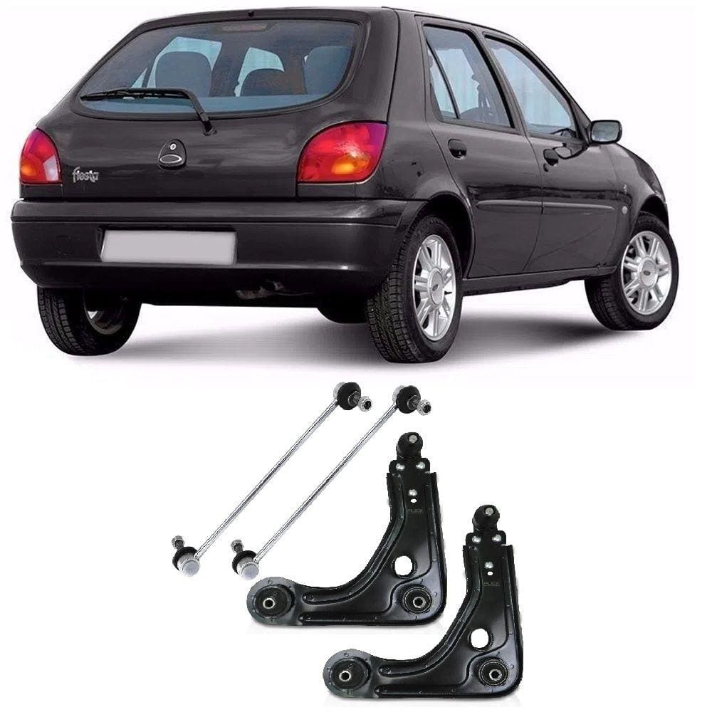 Bandeja + Bieleta Ford Fiesta Dianteira 1996 Até 2002 O Par