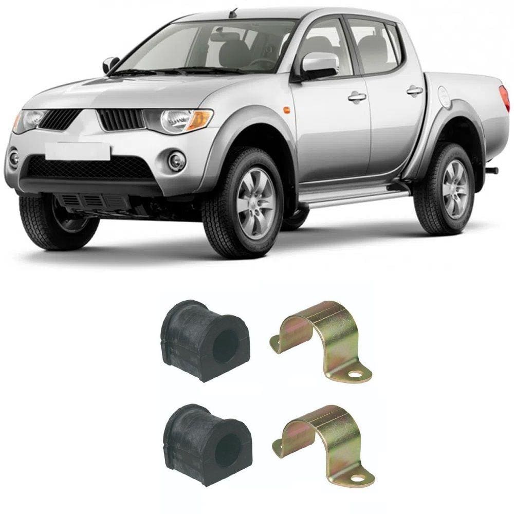 Kit Estabilizador Mitsubishi L-200 DianteiroCentral 1991 Até 2012 27MM - O Par