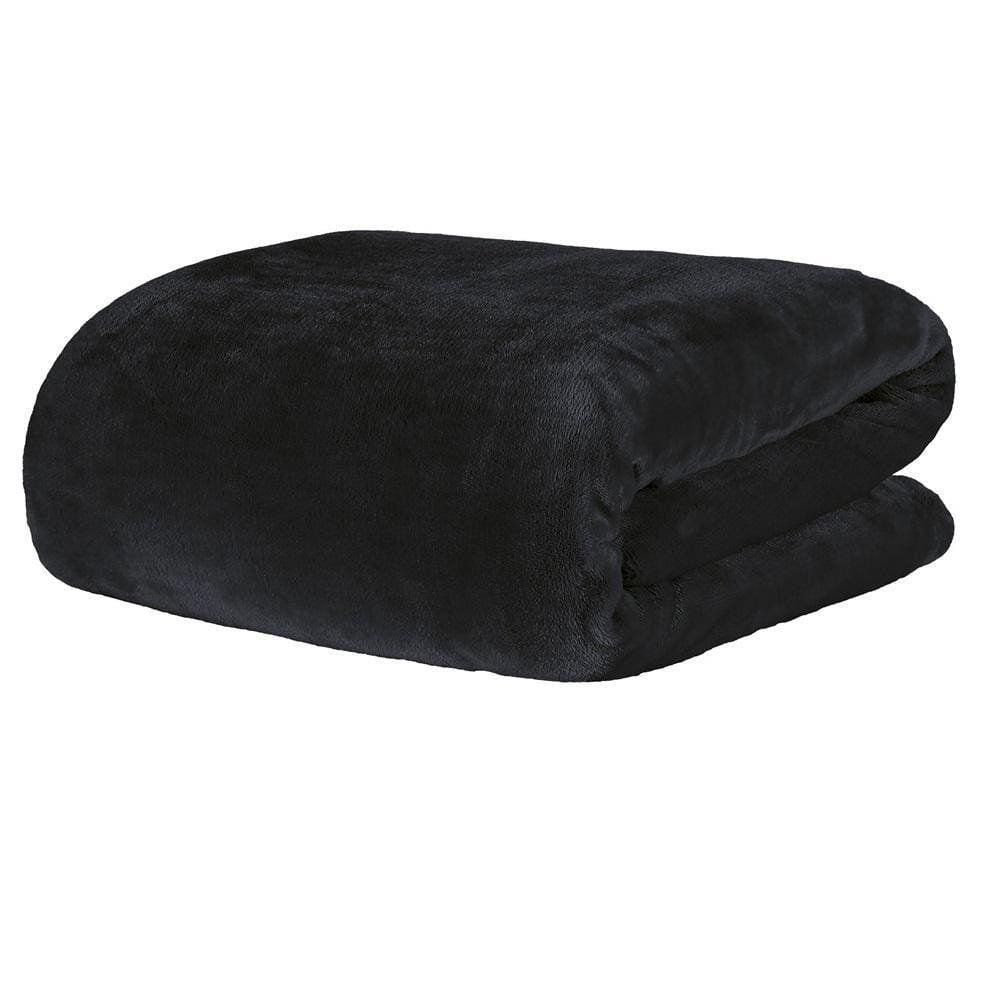 Cobertor Manta Blanket Casal Preto Kacyumara