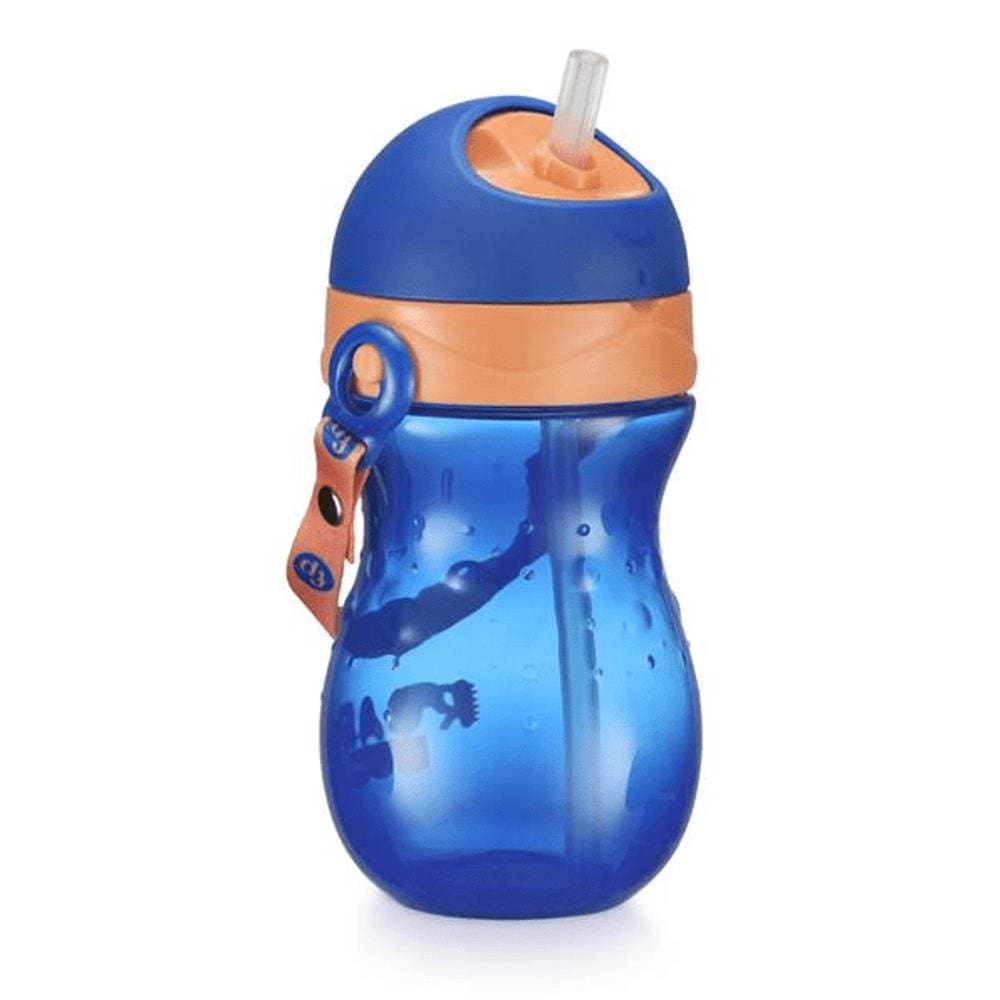 Copo Com Canudo Twist 360ml Azul 12m+ Fisher Price