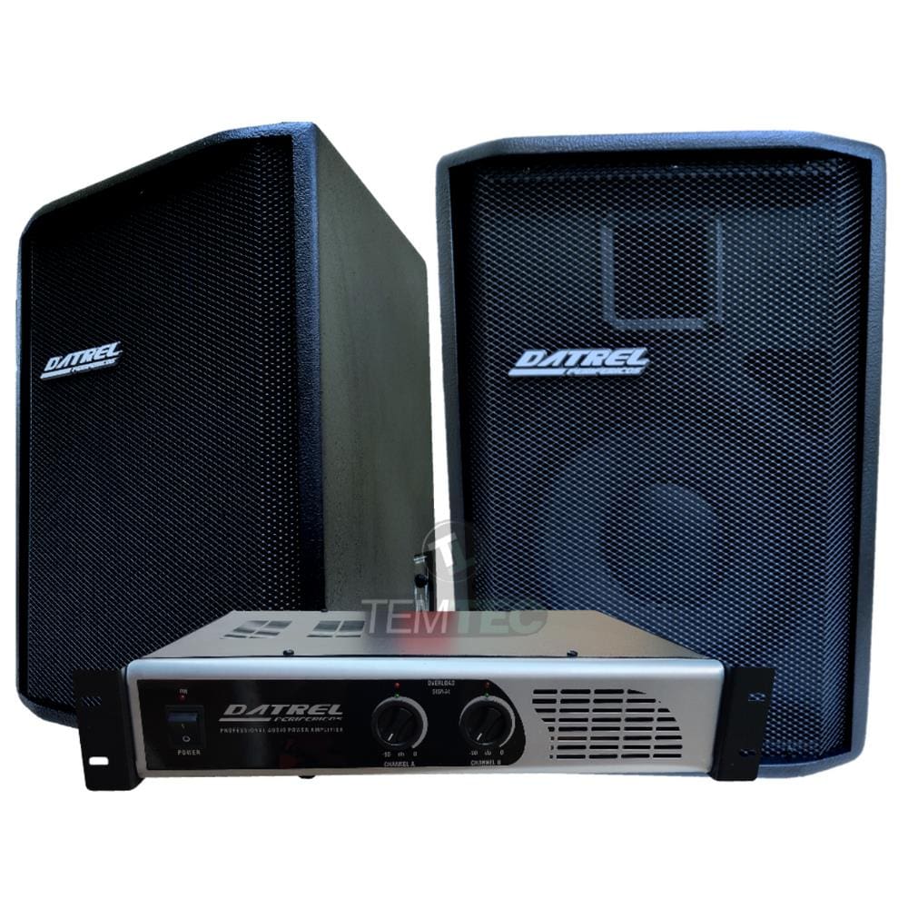 Caixa De Som Kit 2 Passiva 150W 1 Potência 200W Profissional