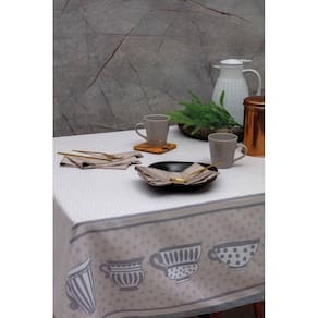 Toalha de Mesa Impermeável Cups 160x350cm Kacyumara