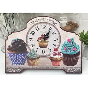 Relógio De Mesa Decorativo Cupcakes
