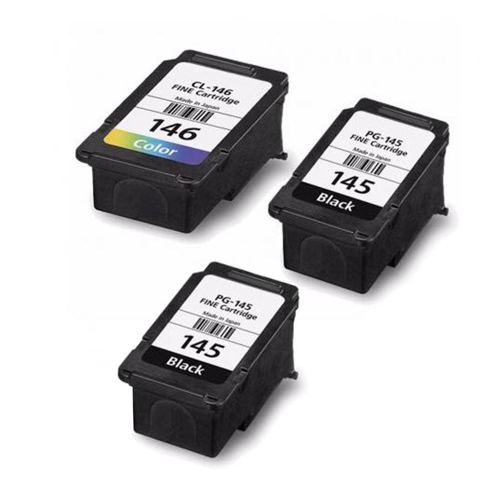 Kit 3 Cartucho Canon 2 Pg145 1 Cl146 Canon Mg-2410 Mg-2910 M | Casas Bahia