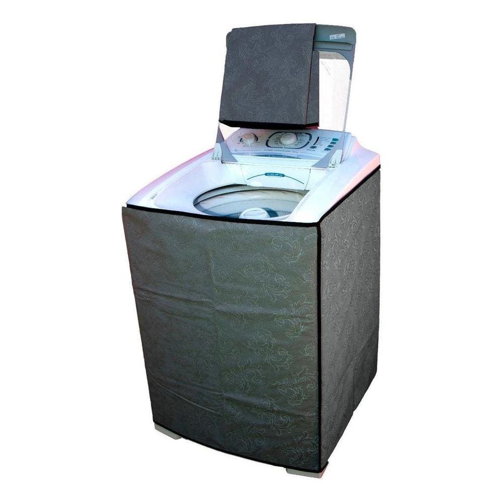 Capa Máquina Lavar Electrolux Brastemp Consul 12/17 Kg Cinza