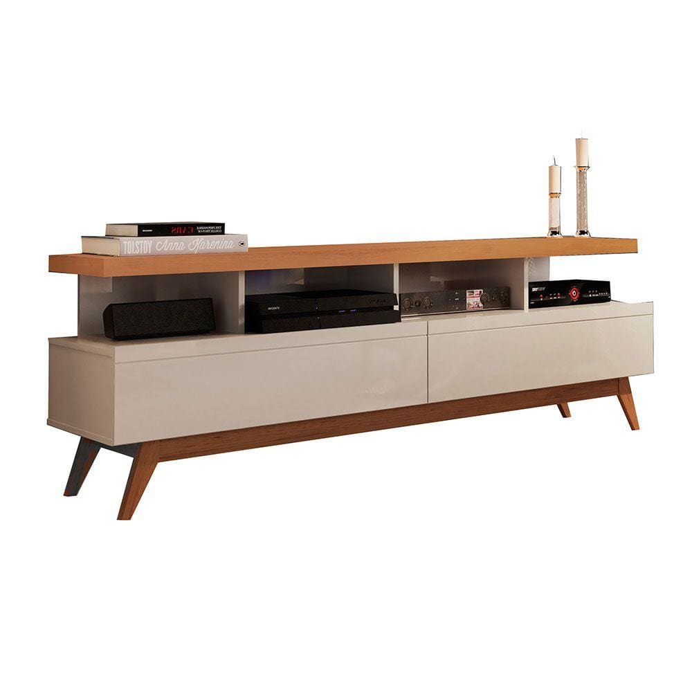 Rack Vivare para TV até 60" Germai Off White Nature