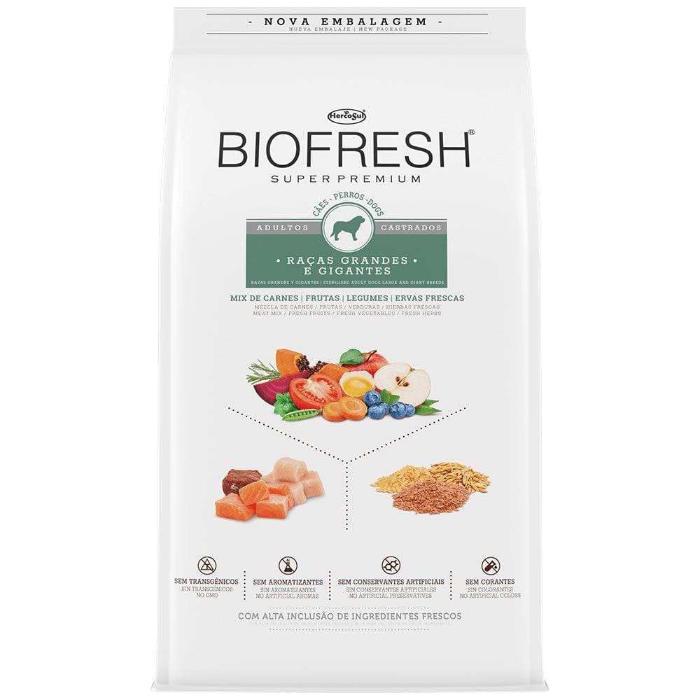 Ração Biofresh Cães Castrados Raças Grandes e Gigantes 15kg