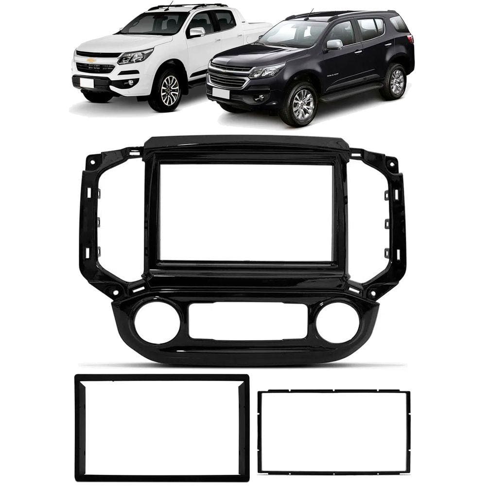 Moldura de painel 2 Din S10 TrailBlazer 2017 á 2021 - Ar Digital
