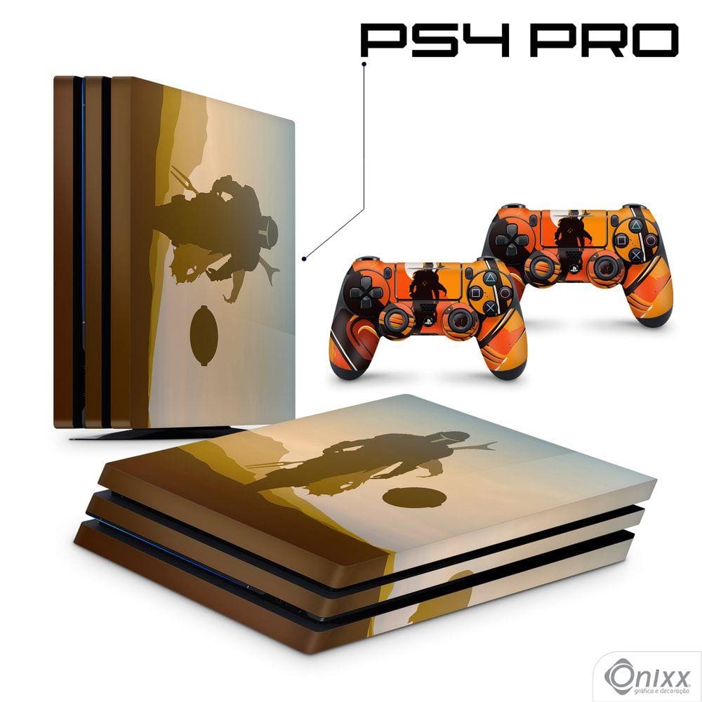 Skin PS4 PRO Adesiva Mandalorian