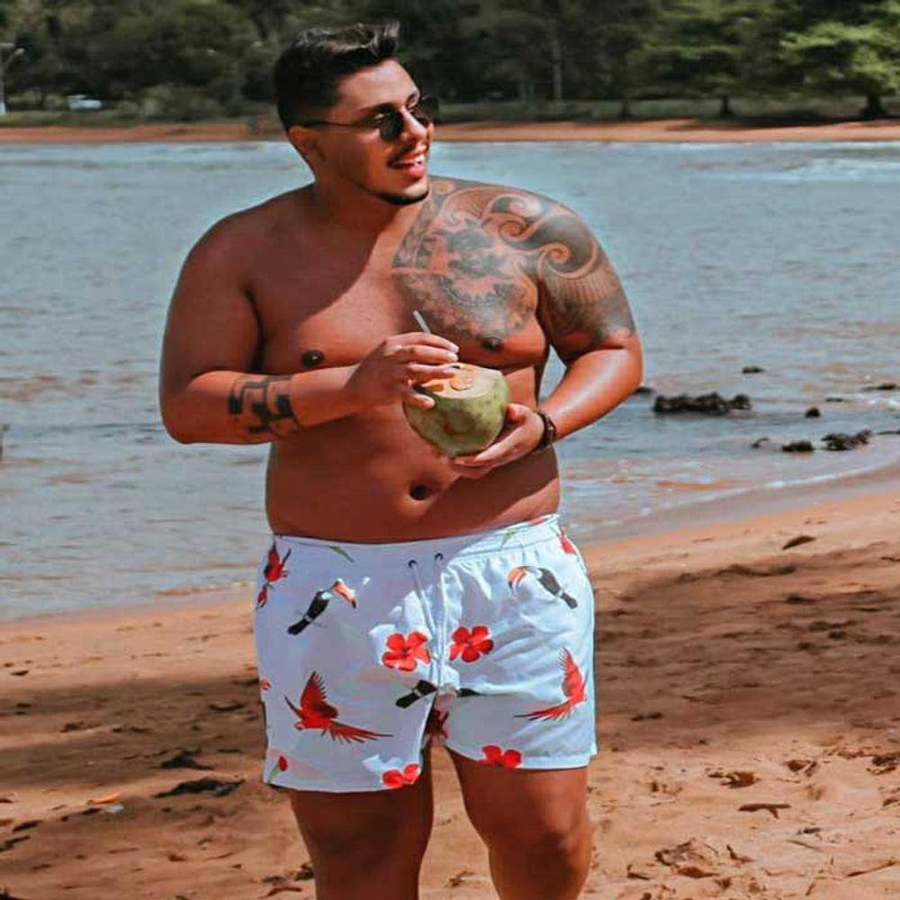 shorts praia masculino plus size