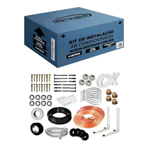 Kit Instalação de Ar Condicionado Split 7K e 9K BTUS - 5 metros C/ Suporte 400MM