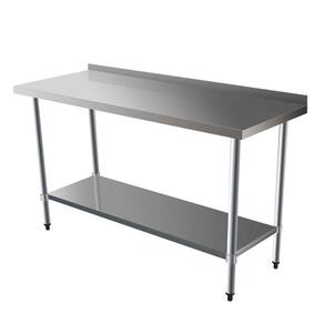 Mesa 1,80 m com espelho e prateleira lisa 180x70x85 cm