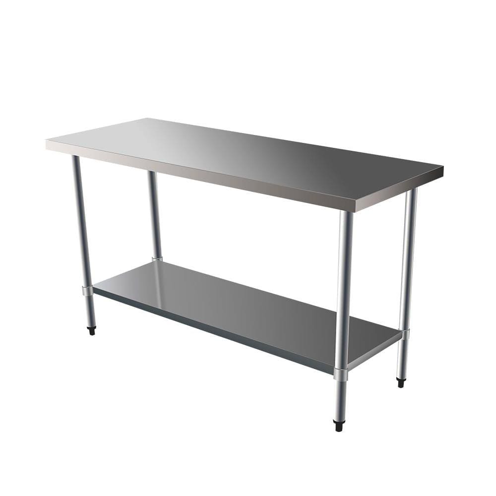 Mesa 1,80 m com prateleira lisa 180x70x85 cm
