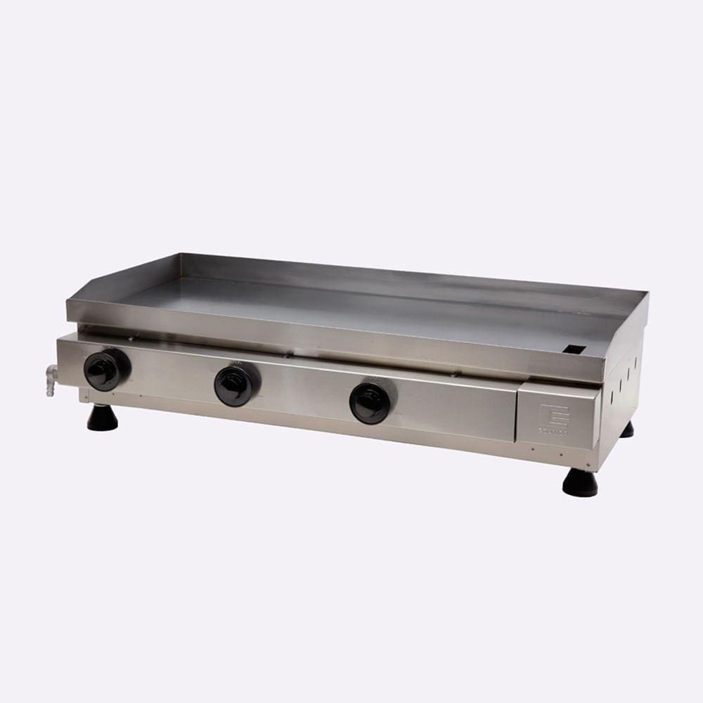 Chapa a gás 80x35 cm com 3 queimadores - linha prata
