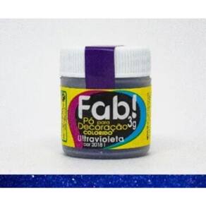 Pó Fab Ultravioleta 3g - Pó Para Decoração Bolo /confeitaria