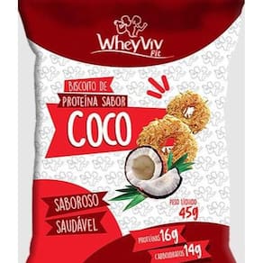 Biscoito Sabor Coco Wheyviv Fit 45G
