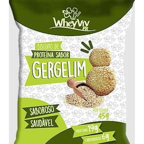 Biscoito Sabor Gergelim Wheyviv Fit 45G