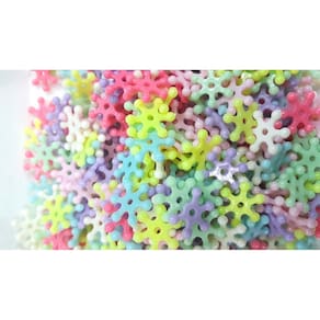 Adereço para Pulseiras de Letrinhas coloridos 20 gr