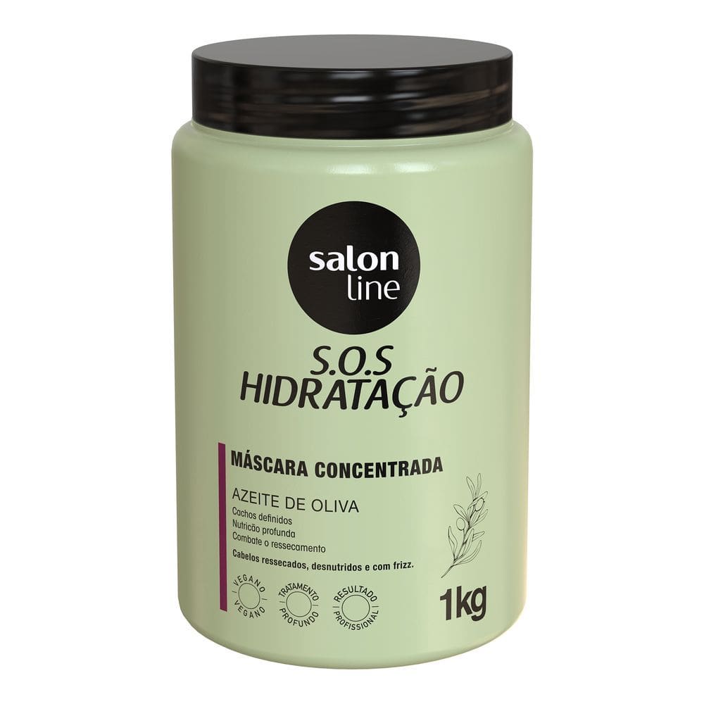Máscara Capilar S.O.S Hidratação Ultra Cachos Salon Line 1kg