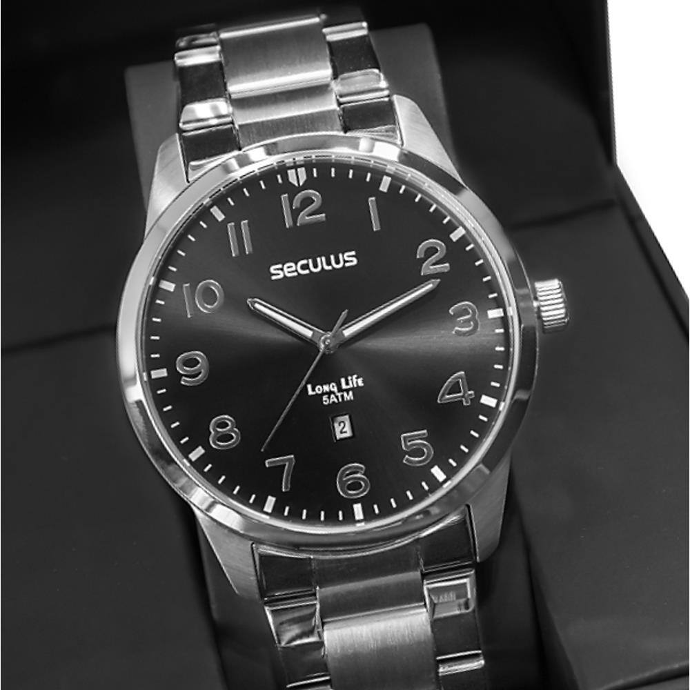 Relógio Seculus Masculino Long Life 28586G0SVNA1-Eclock
