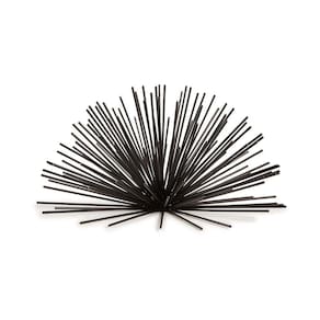 Enfeite Decorativo "Ouriço" em Metal Preto 13,5x26 cm - D`Rossi