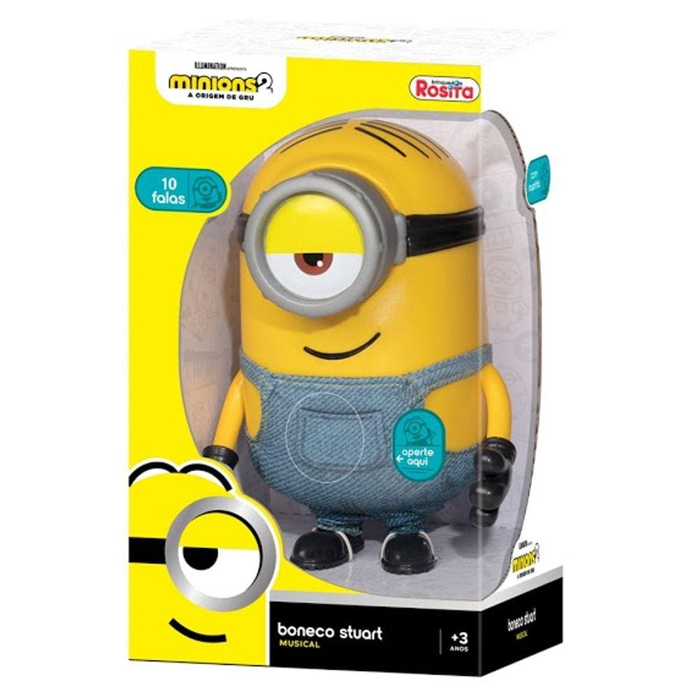 Boneco Minions - Stuart - Brinquedos Rosita