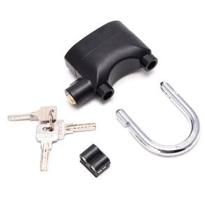 Cadeado com Alarme Sirene Anti furto 110db Som Alto Segurança Moto Casa