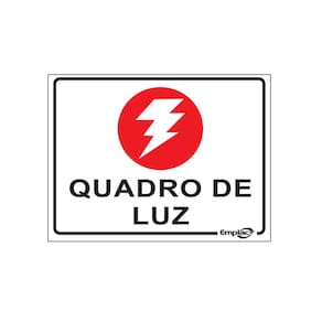 Placa - Quadro De Luz / Em Ps E.P.I. 61 20 X 15Cm Emplac Br