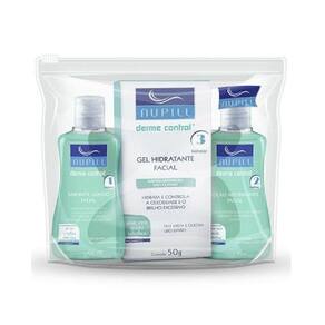 Kit Sabonete Liquido Facial Nupill Derma Travel + Tonico + Gel