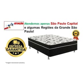 Cama Box Casal Conjugada Completa Com Colchão