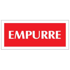Placa - Empurre - Vermelha / Em Ps 20 X 7Cm Emplac Br