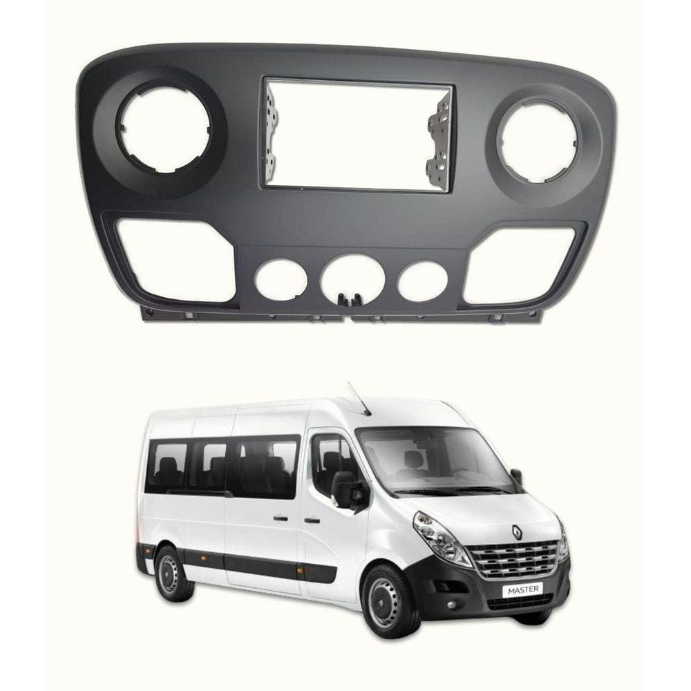 Moldura 2 Din Renault Master Acabamento Uv Protection 13/19