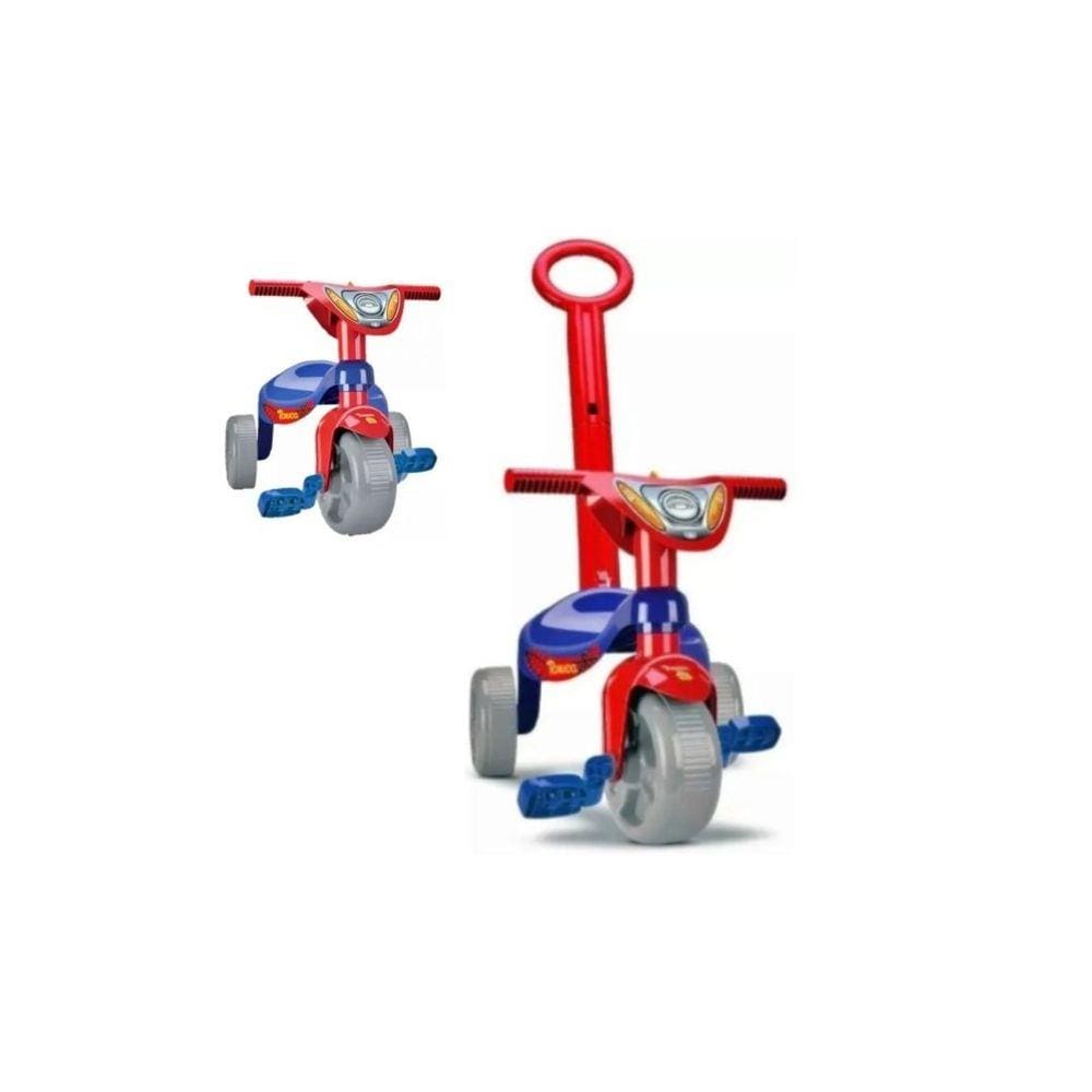 Triciclo Motoca Velotrol Super Teia Infantil Heróis- Tchuco