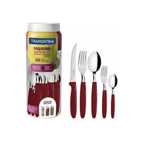Super Kit 2 Faqueiros Vermelho 30 Peças Ipanema-Tramontina