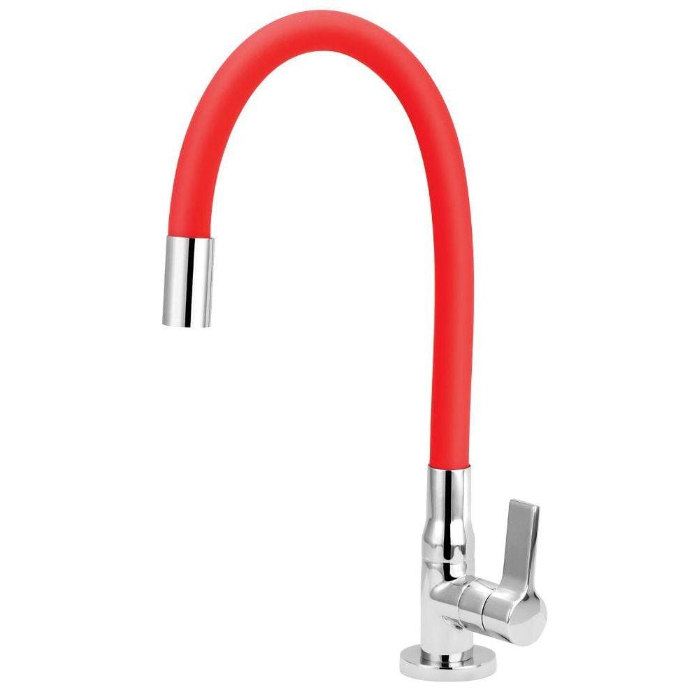 Torneira Cozinha Mesa Bica Vermelha C62