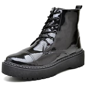 Coturno Peccato Power Dark 12 Verniz Preto