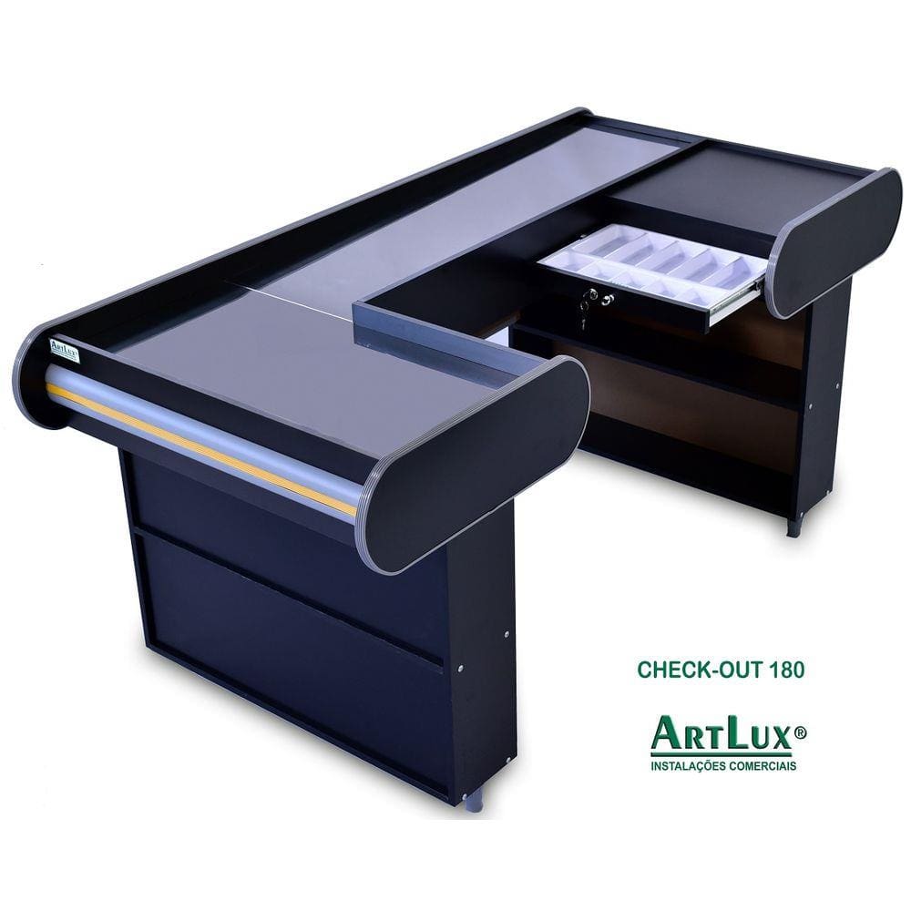 Check Out Artlux Dark Preto 180 Corredor Padrão Inox Fx Am