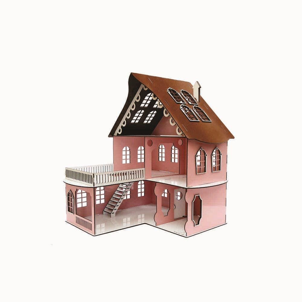 Casa Casinha Para Barbie/polly/lol Grande Mdf Bonecas 30cm em