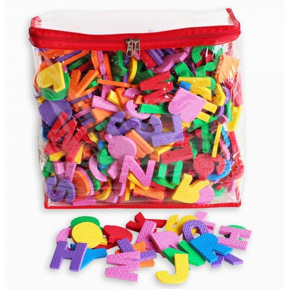 Bolsa com 468 Letras e Números Em Eva Bolsa Vermelha