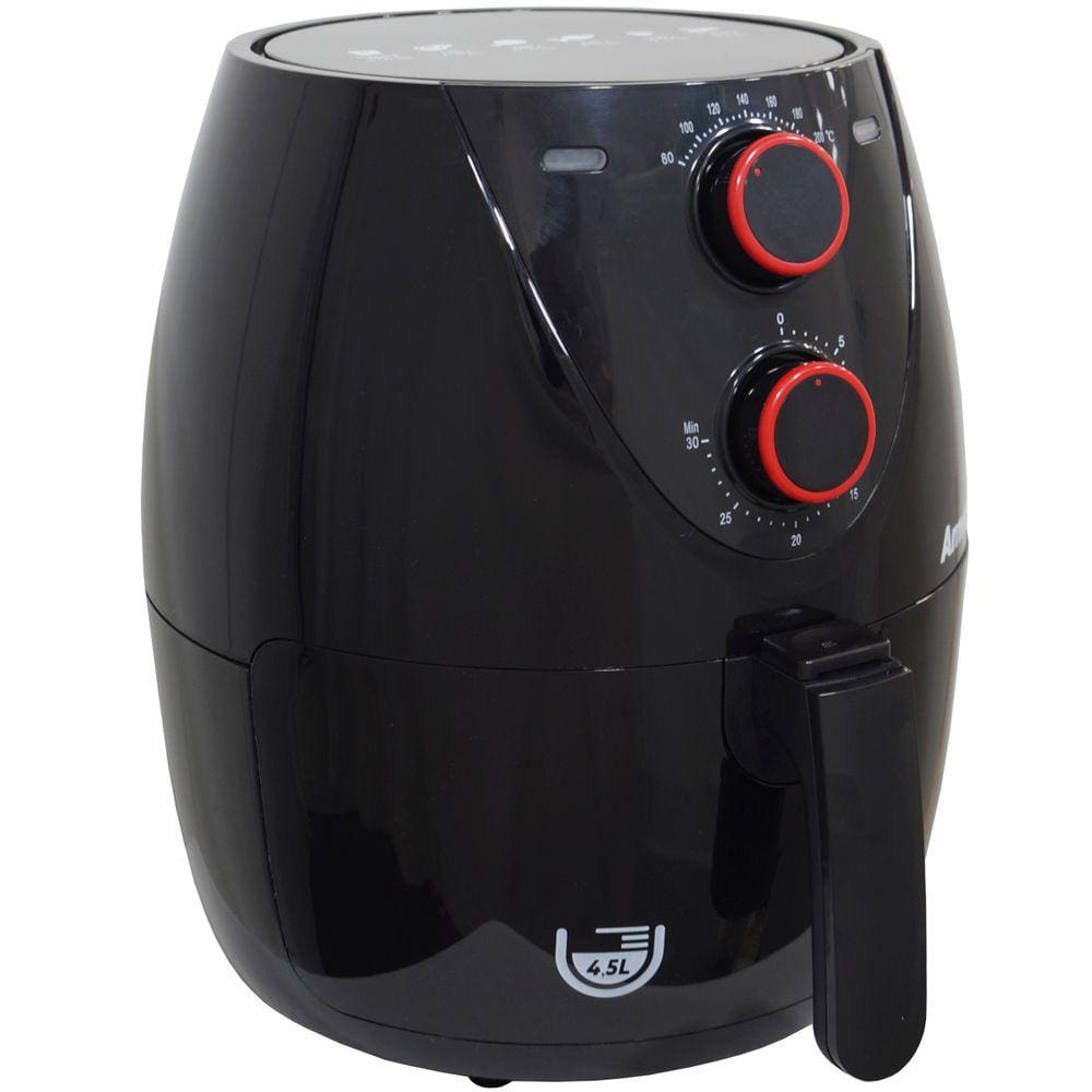 Fritadeira Elétrica Sem Óleo Amvox Air Fryer 1205 4,5l Preta