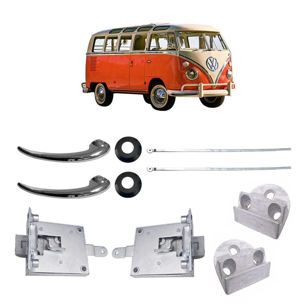 Kit Maçaneta Vareta Fechadura Batente Porta Kombi Corujinha