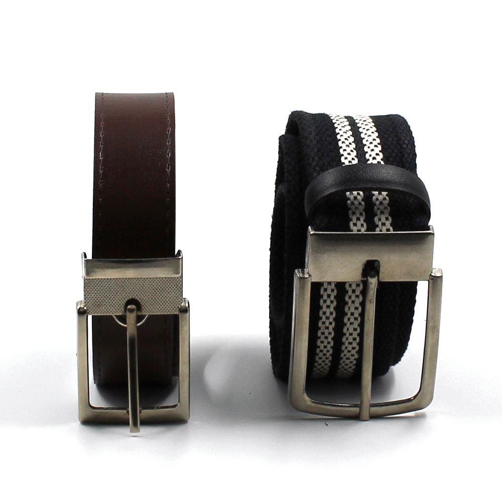 Kit 2 Cintos Masculino Dupla Face Social e Sport